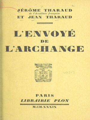 cover image of L'envoyé de l'archange